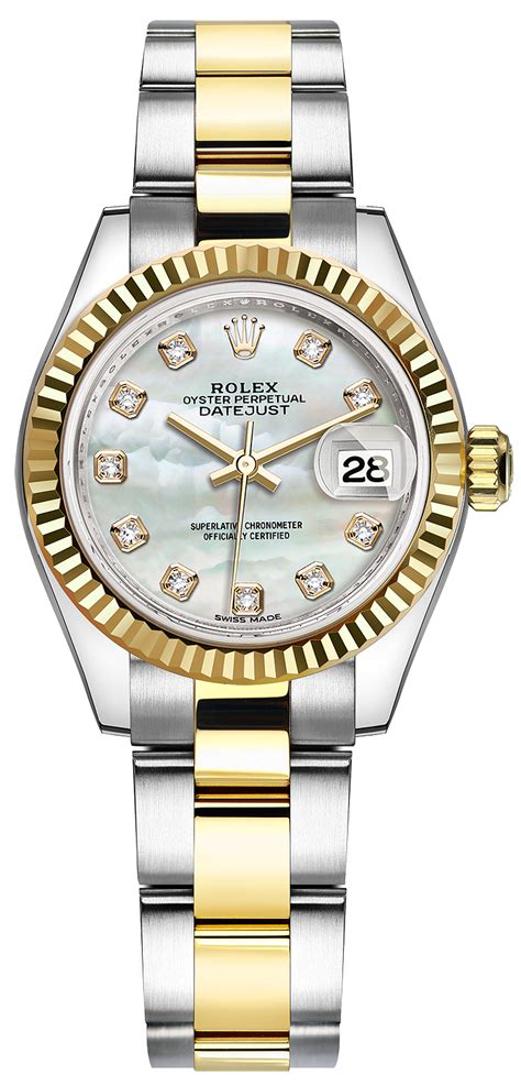 rolex mixed metal women's|Rolex steel watches 28mm.